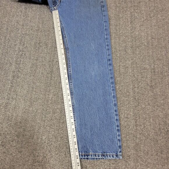 Levis 505 Jeans Men 30x28* Blue Regular Fit Medium Stone Wash Workwear 005054891 - Picture 5 of 13